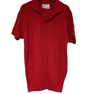 Vintage 1980’s London Fog Women's Red Sweater M